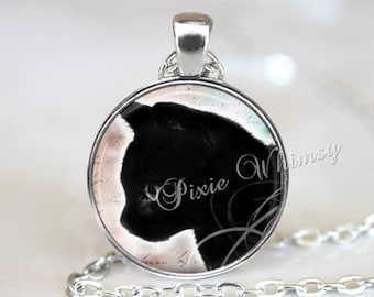 BLACK CAT Necklace, Cat Pendant, Cat Keychain, Cat Charm, Glass Photo Art Necklace Pendant, Black Cat Jewelry, Halloween Necklace, Gothic