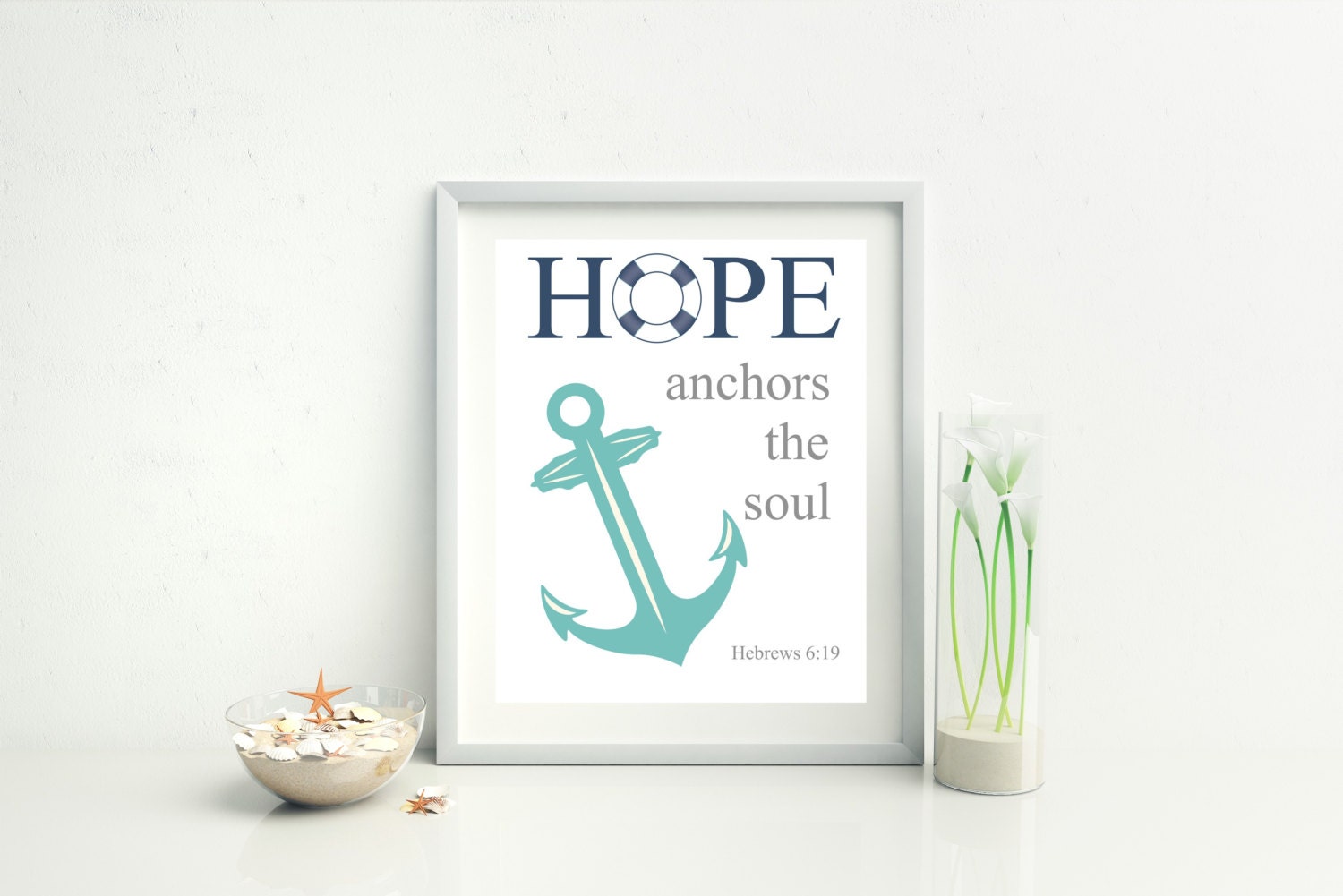 NAUTICAL NURSERY DECOR Sailing Decor Hope Anchors The Soul