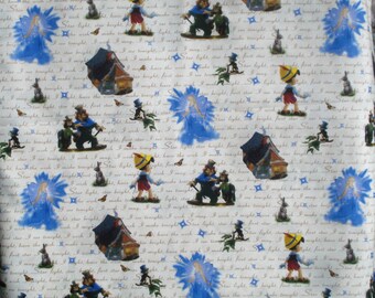 Pinocchio Disney fabric Thomas Kinkade FQ or more