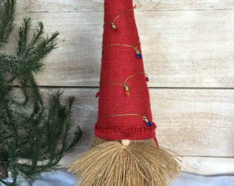 Christmas Gnome, Nordic Gnome, Scandinavian Gnome, Christmas Decoration, Christmas Gift, Tomte, Nisse, Tomtar, Gift for Her, Burlap Gnome