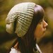 KNITTING PATTERN // Renfrew hat // eyelet mock-cable reverse stockinette stitch toque -- PDF