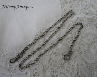 Antique watch chain 1900 real silver