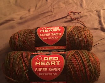 Red heart super saver 5oz yarn