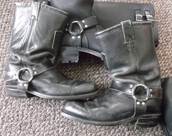 Men's Chippewa WELL WORN Harness Boots Engineer Boots Motorcycle Boots Biker Boots TRASHED