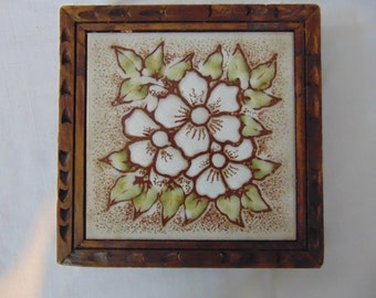 Wood Framed Tile Trivet