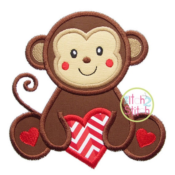 stuffed monkey with heart