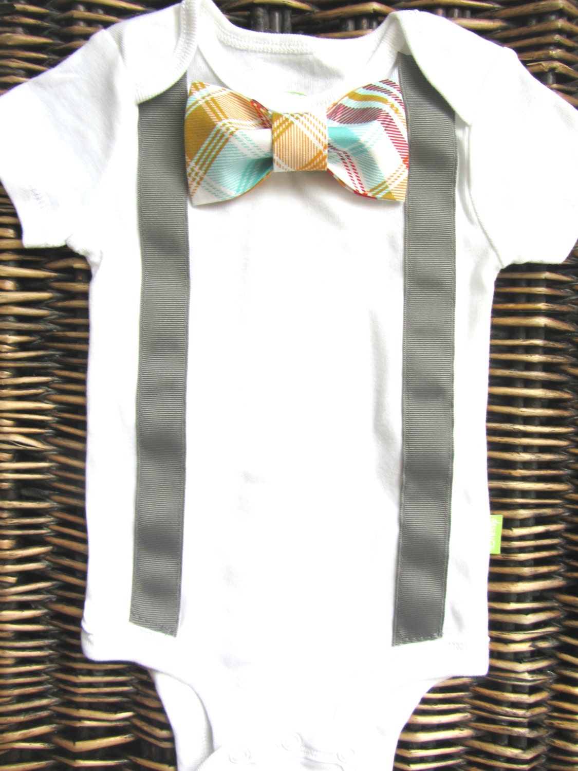 Baby Boy Clothes Boys Easter Outfit Grey Suspenders and