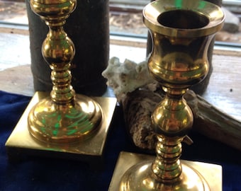 Brass Candlesticks - Five inches tall