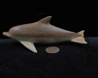 Carved Wooden Dolphin Hand Carved MicronesianArt