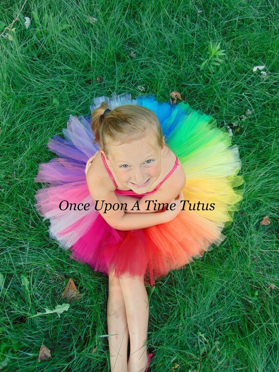 Ombre Rainbow Tutu Baby Girl 3 6 9 12 18 24 Months 2T 3T 4t