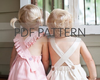 Melbourne Romper PDF, boy romper pattern, girl romper pdf, romper pdf, kids sewing patterns, sewing pdf, kid romper, toddler romper pdf