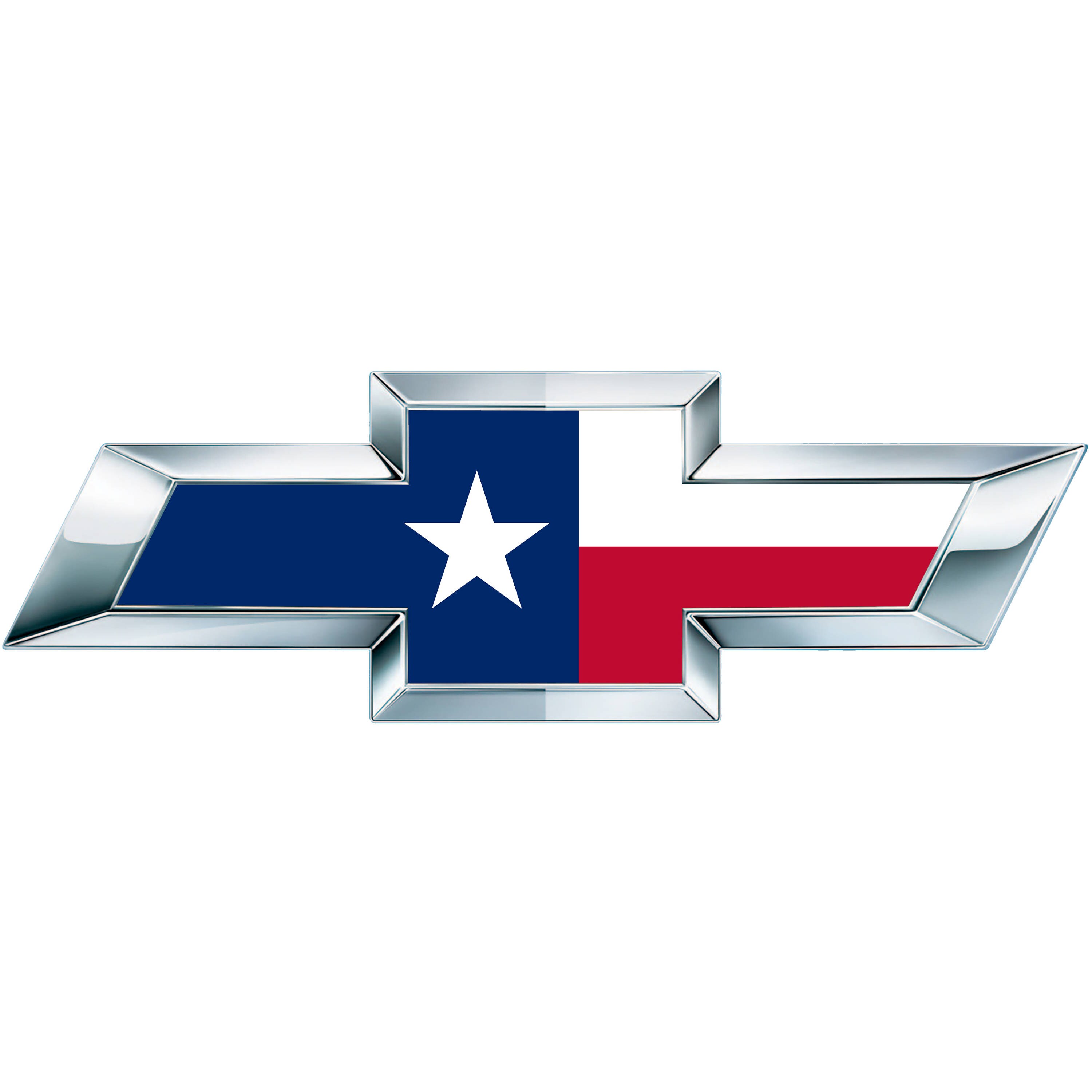 2 Texas Flag Vinyl Sheets for Chevy Emblem Bowtie Silverado
