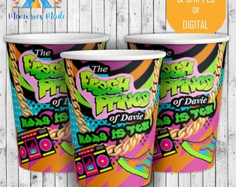 Fresh Prince of Bel Air Paper Cups - Fresh Prince Party - Fresh Prince Baby Shower - Fresh Prince Party Favors - Invitations - Custom Cups