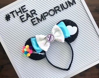 UP! Insipred Mouse Ears Headband ~ Balloons, Grape Soda and Clouds!