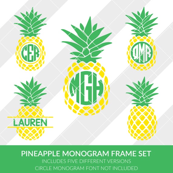 Download Pineapple Monogram svg eps dxf studio3 png jpg Clipart