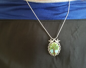 Lovely summer tree handcrafted necklace
