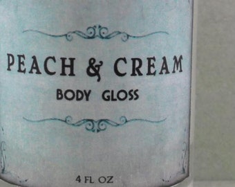 Peach & Cream - Body Gloss - Juicy Peaches, Fresh Sweet Cream