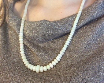 Natural gemstone long necklace