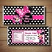 Printable Minnie Mouse Candy Bar Wrapper Happy Birthday