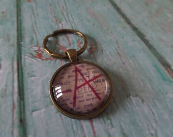 PRETTY LITTLE LIARS inspired A glass dome keyring fan gift