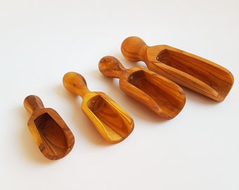Handcrafted Olive Wood Scoop / Shovel - in 4 different sizes - SkandWood