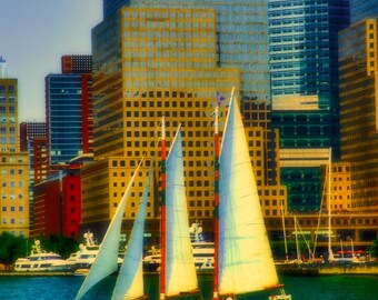 Sailing in lower Manhattan