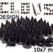 Customisation nails x 100 screw Black Silver pics for wear