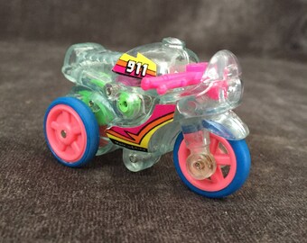 Yct mct clear 3 wheel motorcycle toy w gears
