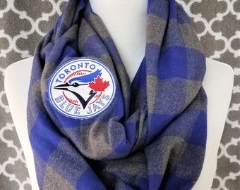 Toronto Blue Jays Flannel Scarf - Men's or Women's