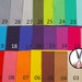 Square of non-woven polyester felt 12x12" Choose any six colors Create craft & needlework projects Etsy sewing fabrics Shipped from Montreal