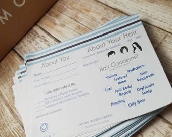 IN STOCK now- PRINTED Monat Event Questionnaire - Information form - hair type, style, partner request, etc