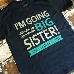 Big sister iron on | Etsy
