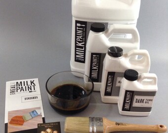 Dark Raw Tung Oil, Cup (8 oz. fl.), Wood Finish by the Real Milk Paint Company