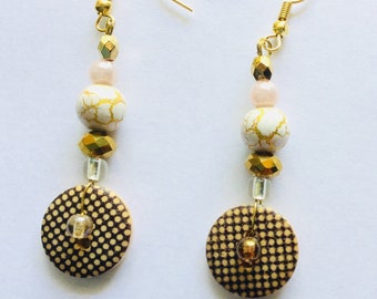 Funky Buttons! Handmade Earrings
