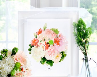 Custom Bridal Bouquet Painting