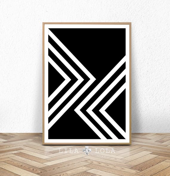 Black and white print abstract art geometric scandinavian Black and white print abstract art geometric scandinavian