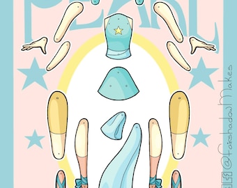 PEARL: Steven Universe Fan Art Paper Doll Kit