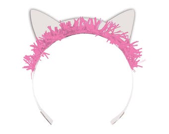 Pretty Kitty Birthday Party Hats/ Cat Birthday Party Tiara Hats/ Kitty Party Hats/ Cat Party