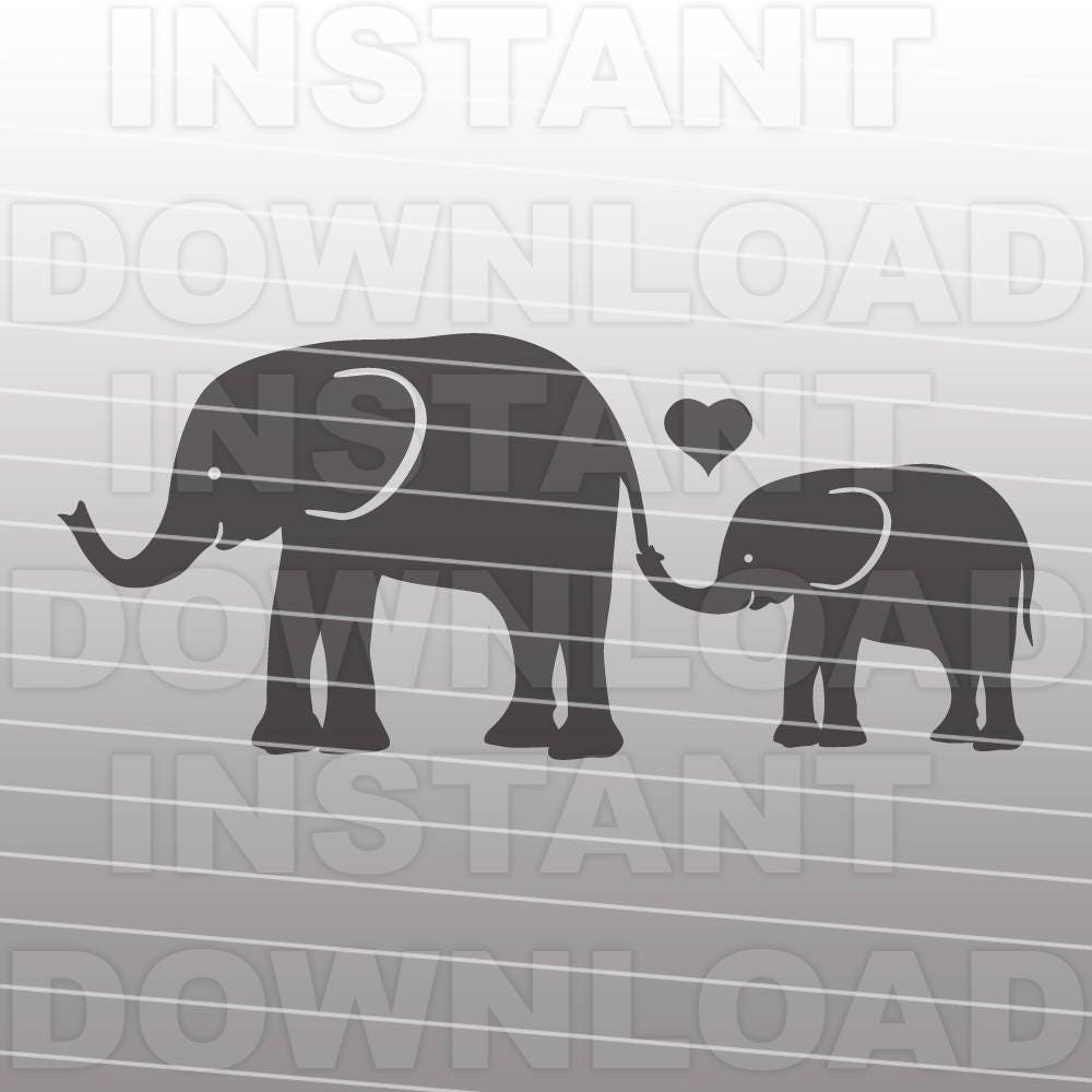 Free Free 150 Baby And Mama Elephant Svg SVG PNG EPS DXF File