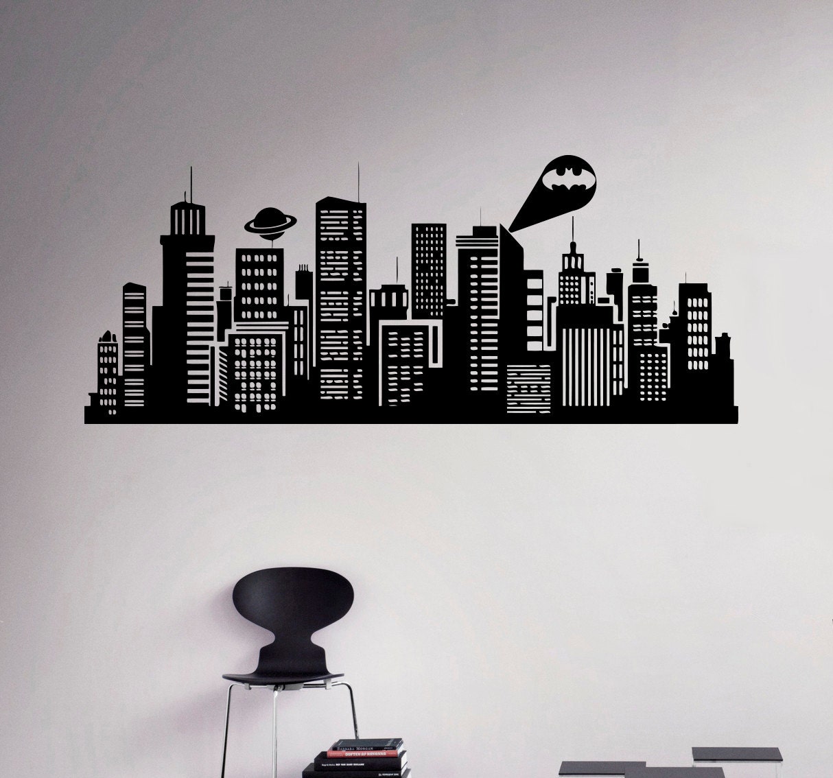 Gotham City Wall Decal Batman Night City Vinyl Sticker Comics