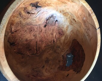 Stunning cherry burl centerpiece