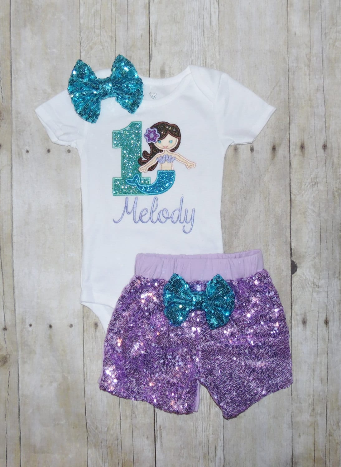 Mermaid birthday outfit Little mermaid birthday outfit.