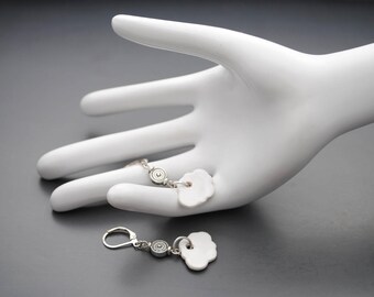 Cloud ceramic earrings