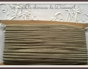 Light taupe rayon soutache