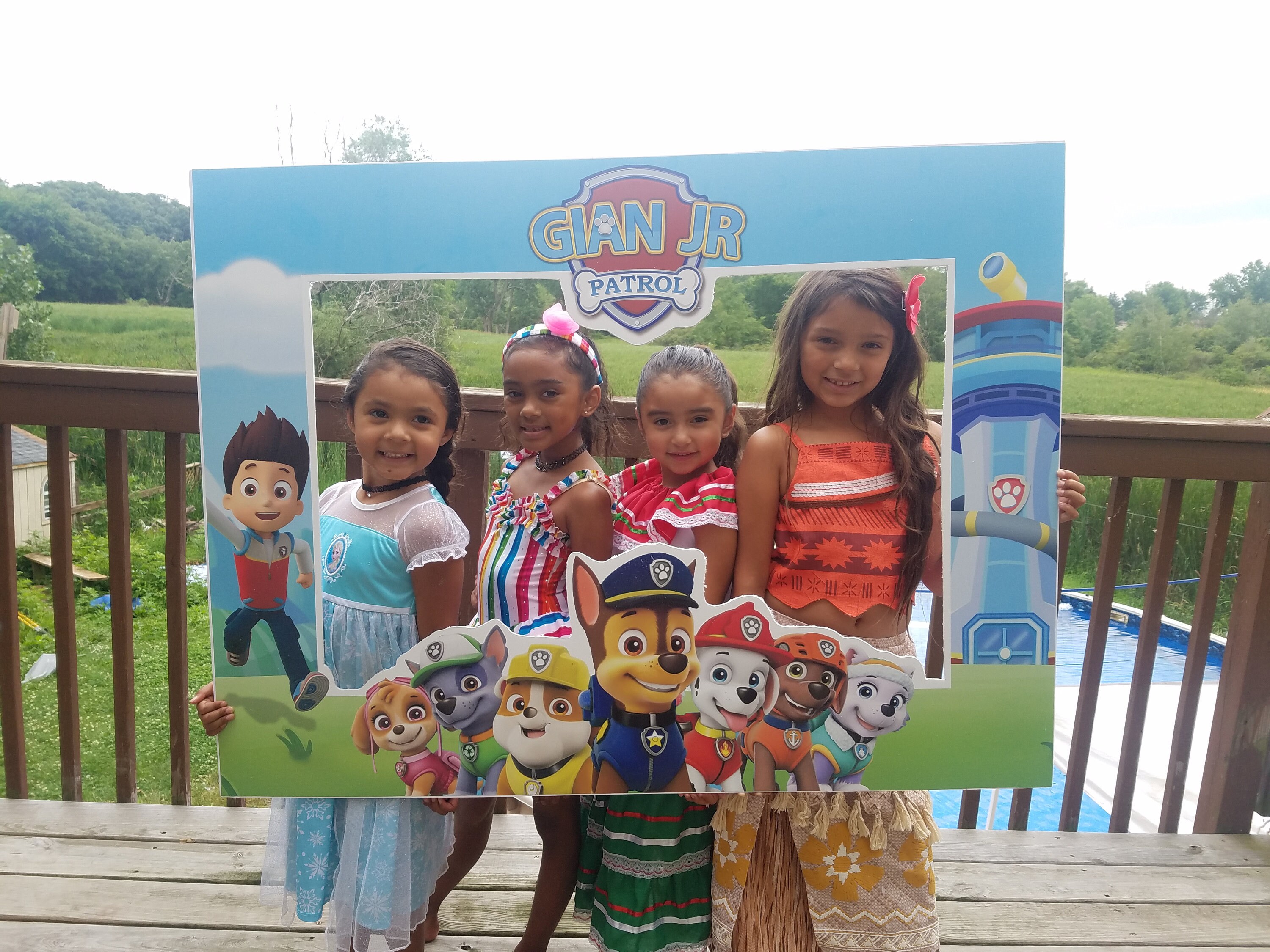Paw Patrol Birthday Sticker Paw Patrol booth Frame Sticker