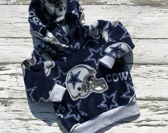 Dallas Cowboys Hoodie, fleece hoodie, children sports clothing, NFL print Hoodie, Dallas Cowboys children Pullover hoodie, boy/girl hoodie