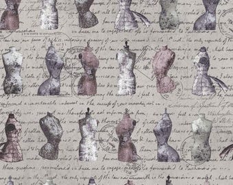 1/2 yd Oh! Sew Beautiful Mannequins by Studio E Fabrics 3278-99