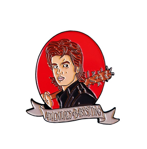 Stranger Things Steve Harrington Adventures in Babysitting Soft Enamel Pin 80s