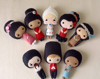 International Dolls pdf Patterns - You Choose Four