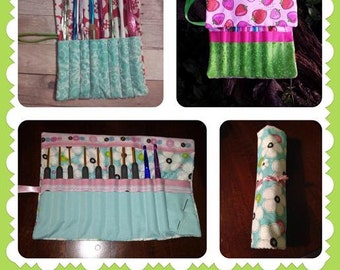 ITH Utility Rolls - Crayons, Pencils, Crochet, Makeup - 4 sizes! - Embroidery Design